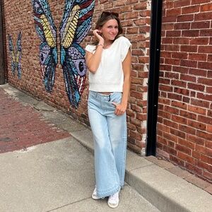 NWT INSANE GENE High Rise Wide Leg Jeans